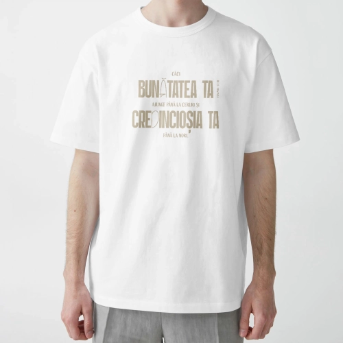 Tricou barbati cu verset din Biblie - Psalmul 57:10